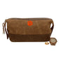 Clemson Tigers Waxed Canvas Dopp Kit