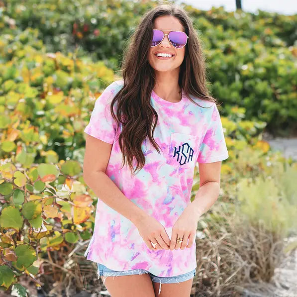 Monogrammed Tie Dye T-Shirt