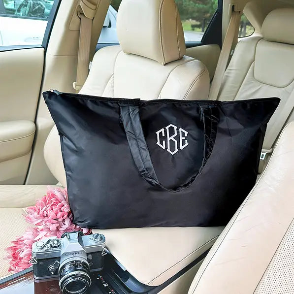 Monogrammed Packable Weekend Duffel Bag