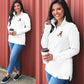 Alabama Crimson Tide Pullover Sweatshirt in White