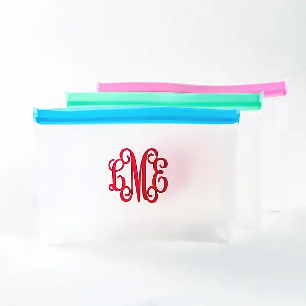 Monogrammed Sunscreen Bag