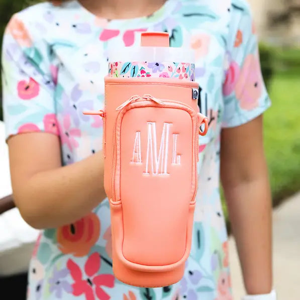 Monogrammed Water Bottle Holder