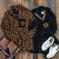 Monogrammed Leopard Sherpa Pullover