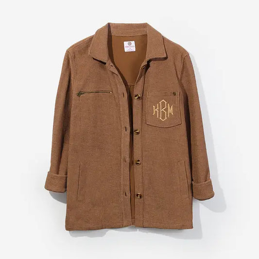 Monogrammed Shirt Jacket