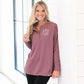 Monogrammed Waffle Henley Tunic