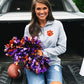 Clemson Tigers Pullover Sweatshirt in Heathered Gray