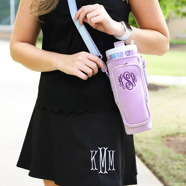 Monogrammed Water Bottle Holder