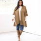 Monogrammed Poncho Cardigan