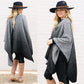 Monogrammed Ombre Poncho