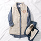 Monogrammed Heathered Quilted Vest