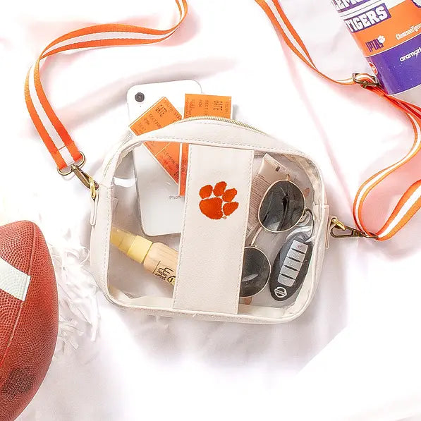 Clemson Tigers Clear Stadium Crossbody Bag