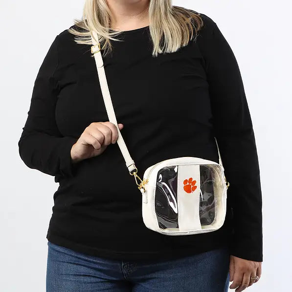 Clemson Tigers Clear Stadium Crossbody Bag