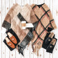 Monogrammed Plaid Poncho