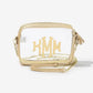 Monogrammed Clear Crossbody Bag