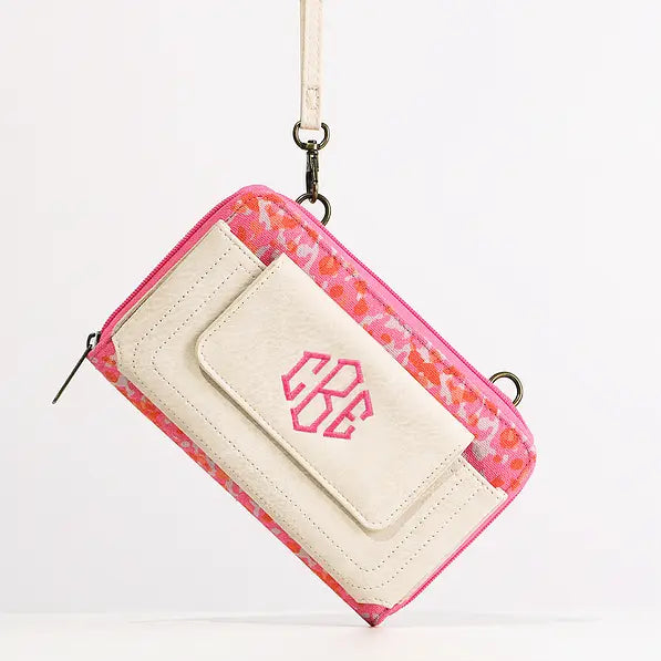 Monogrammed Phone Wallet Wristlet