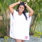 Monogrammed Pom Pom Cover Up