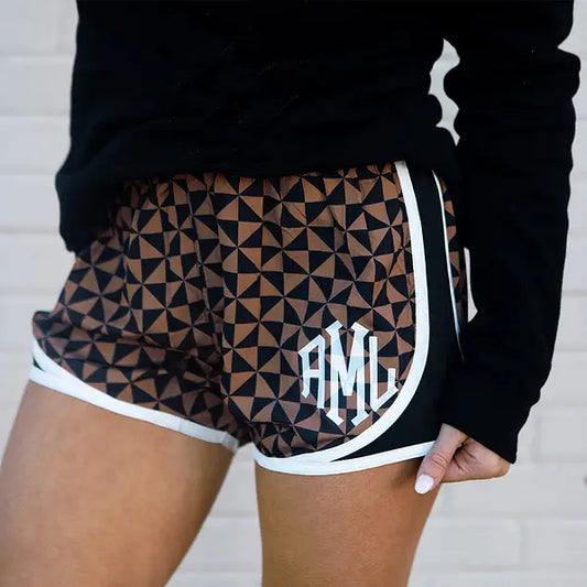 Monogrammed Running Shorts