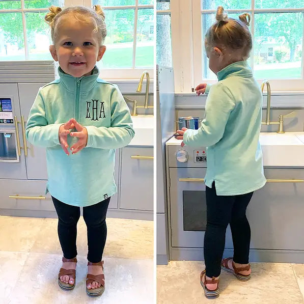 Monogrammed Kids Pullover Sweatshirt