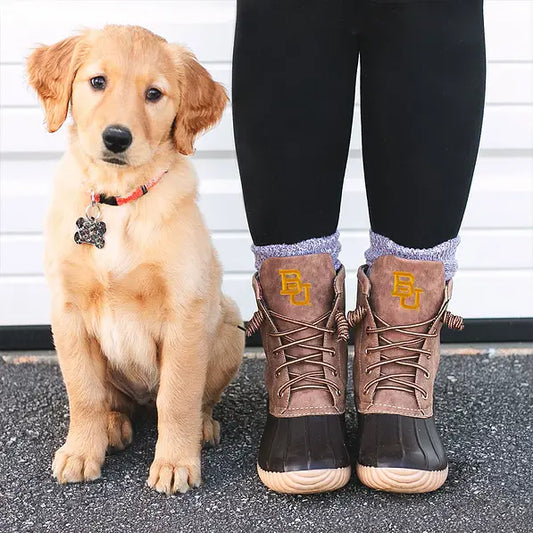 Baylor Bears Duck Boots in Brown