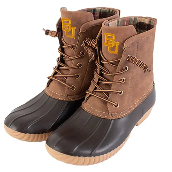 Baylor Bears Duck Boots in Brown