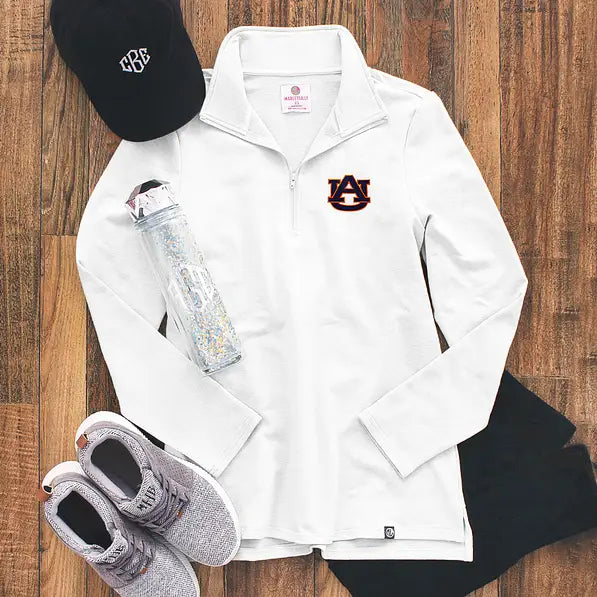 Auburn Tigers Pullover Sweatshirt in White