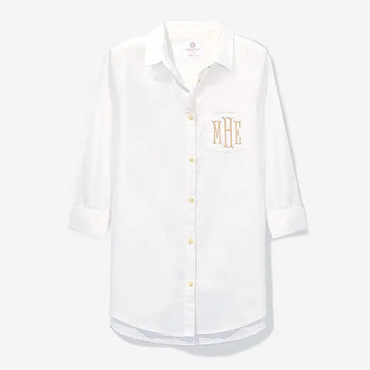 Monogrammed Button Down Tunic