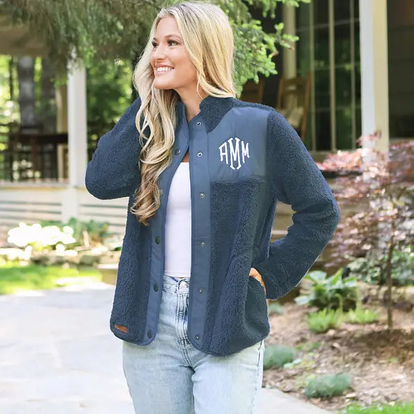 Monogrammed Sherpa Jacket