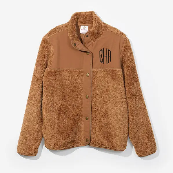 Monogrammed Sherpa Jacket