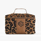 Monogrammed Leopard Train Case