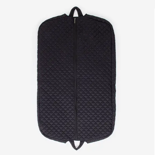 Monogrammed Diamond Quilted Garment Bag