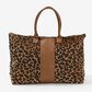 Monogrammed Leopard Weekender