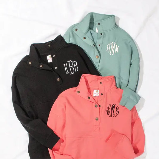 Monogrammed Pullover