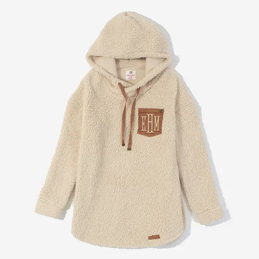 Monogrammed Sherpa Hoodie