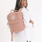 Monogrammed Canvas Backpack