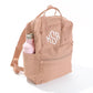 Monogrammed Canvas Backpack