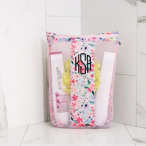 Monogrammed Shower Bag