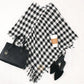 Monogrammed Buffalo Plaid Poncho