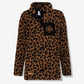 Monogrammed Leopard Sherpa Pullover