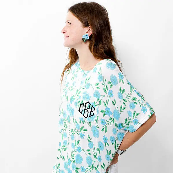 Monogrammed Short Sleeve Tunic