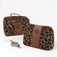 Monogrammed Leopard Train Case