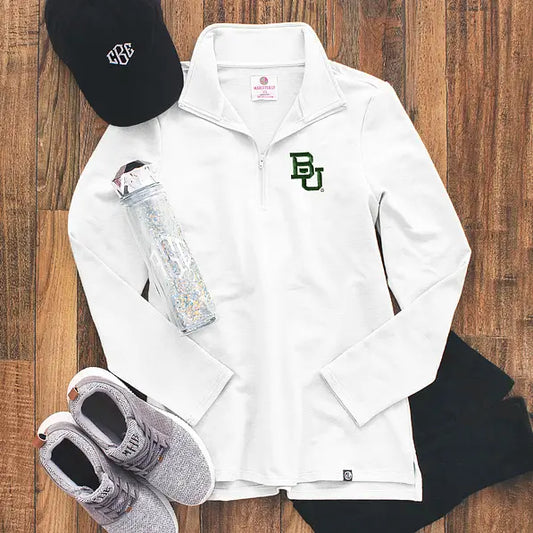 Baylor Bears Pullover Sweatshirt in White