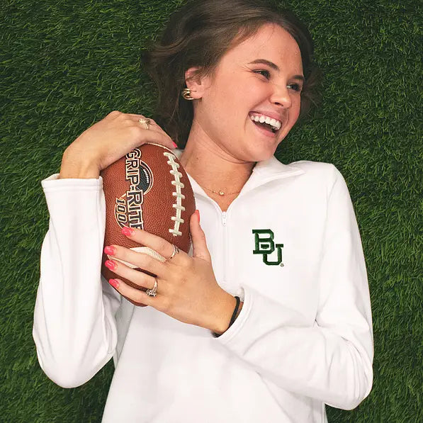 Baylor Bears Pullover Sweatshirt in White