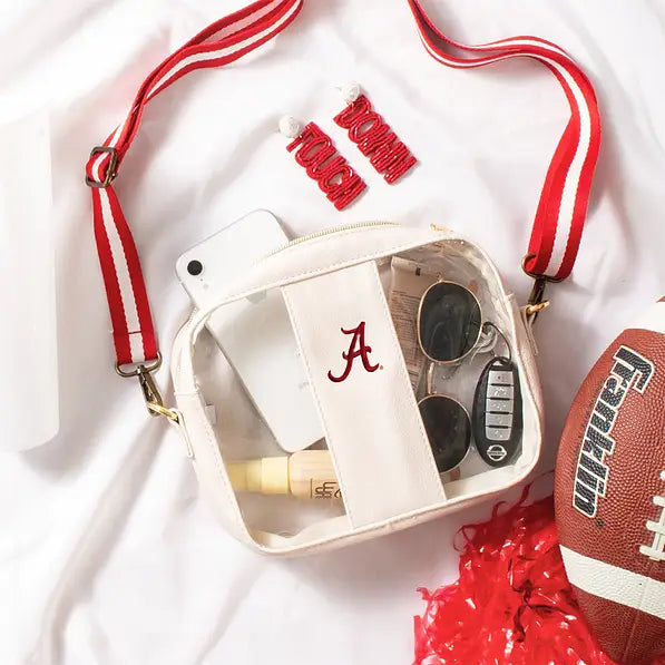 Alabama Crimson Tide Clear Stadium Crossbody Bag