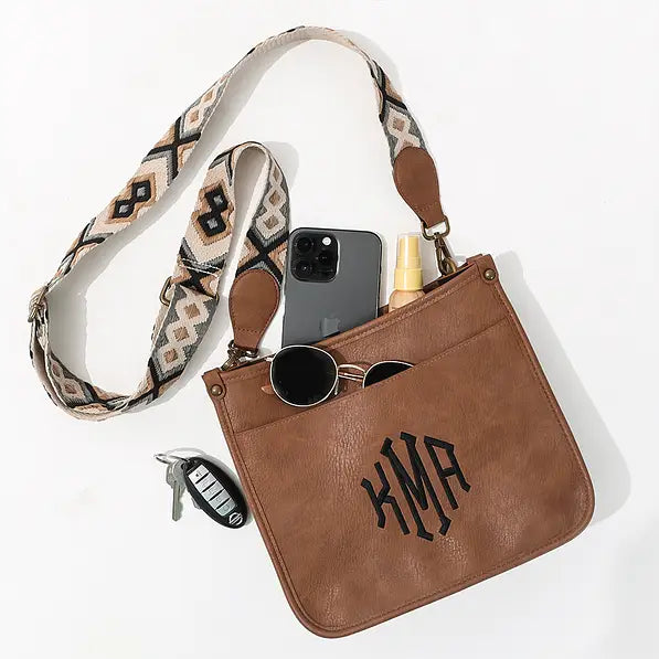 Monogrammed Saddlebag