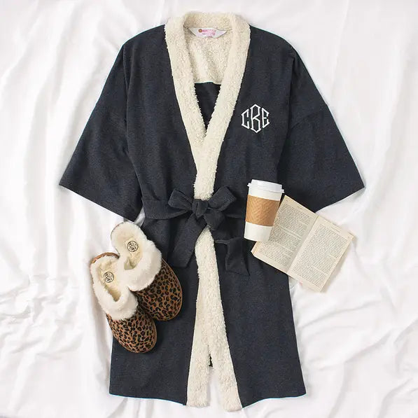 Monogrammed Sherpa Robe