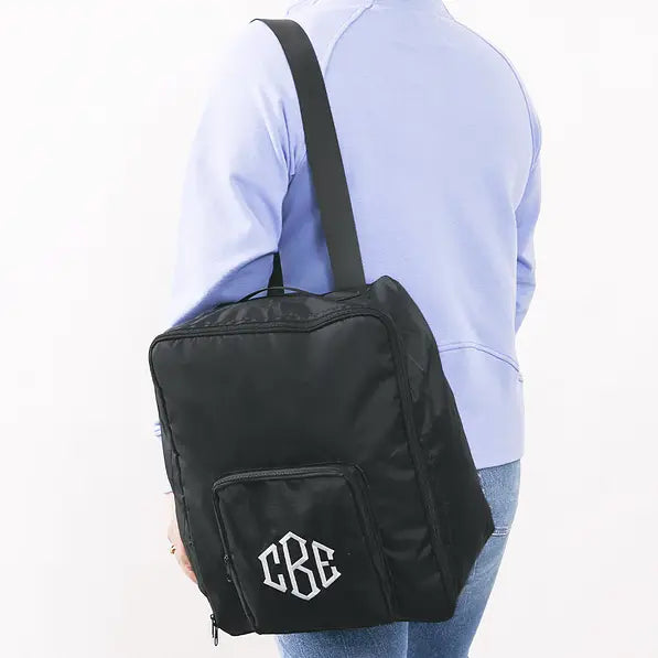 Monogrammed Packable Backpack