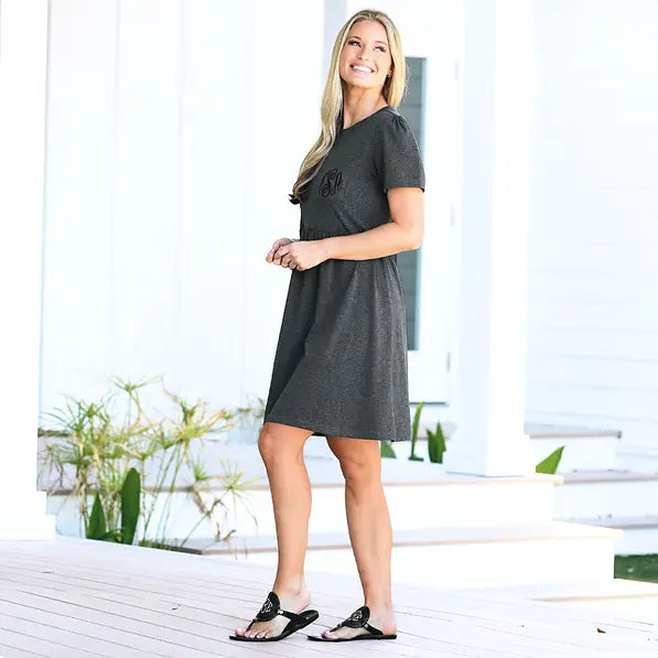 Monogrammed T-Shirt Dress