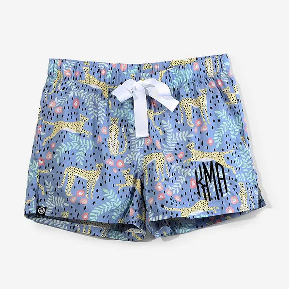 Monogrammed Sleep Shorts