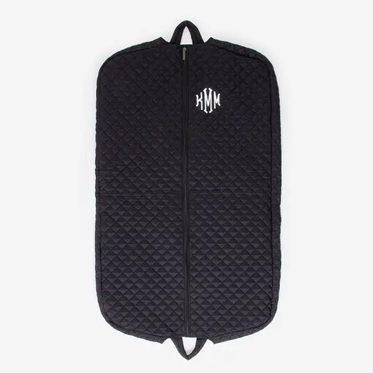 Monogrammed Diamond Quilted Garment Bag