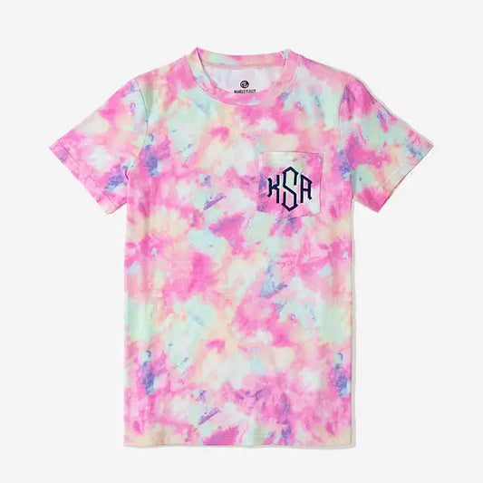 Monogrammed Tie Dye T-Shirt